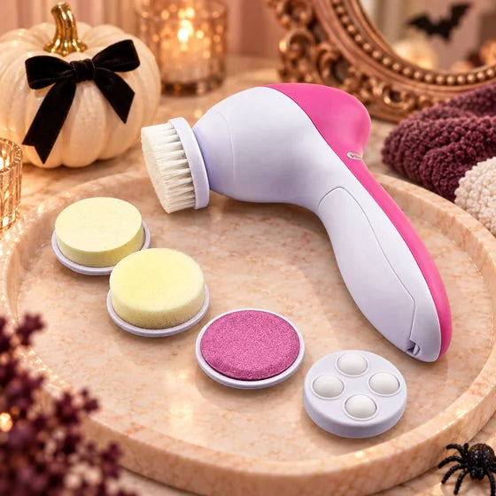 5-in-1 Body & Facial Massager – Pink — Halloween scene