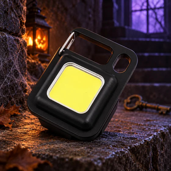 Mini LED Keychain Torch & COB Work Light with Bottle Opener