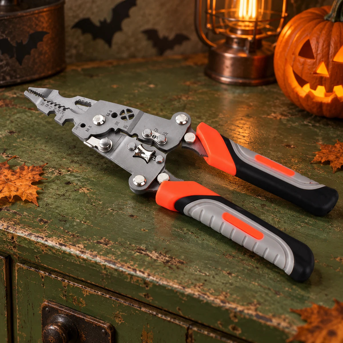 8-in-1 Wire Stripper Pliers with Soft Grip