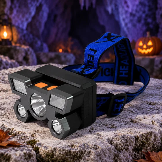 USB Rechargeable 5-LED Headlamp
