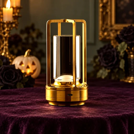Rechargeable Crystal Lantern Table Lamp – 3 Light Colours