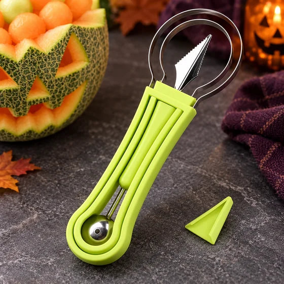 4-in-1 Stainless Steel Melon Baller & Fruit Scooper