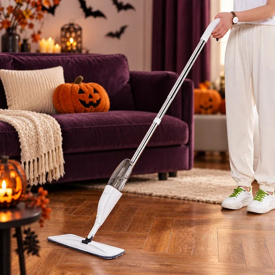 Floor Spray Mop with Washable Cleaning Pad