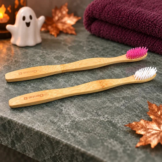 Bamboo Toothbrushes with Medium Bristles – Pack of 2