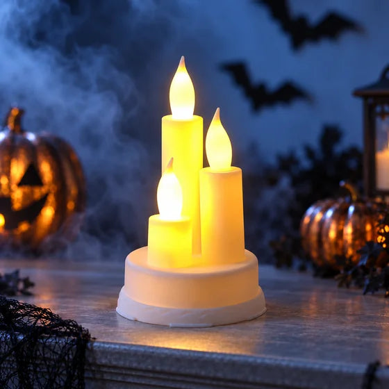 Battery-Operated Flickering LED Taper Candle