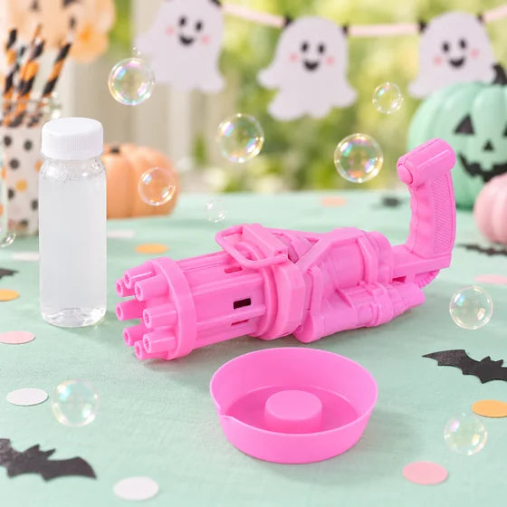 Battery-Operated 8-Hole Bubble Gun Toy