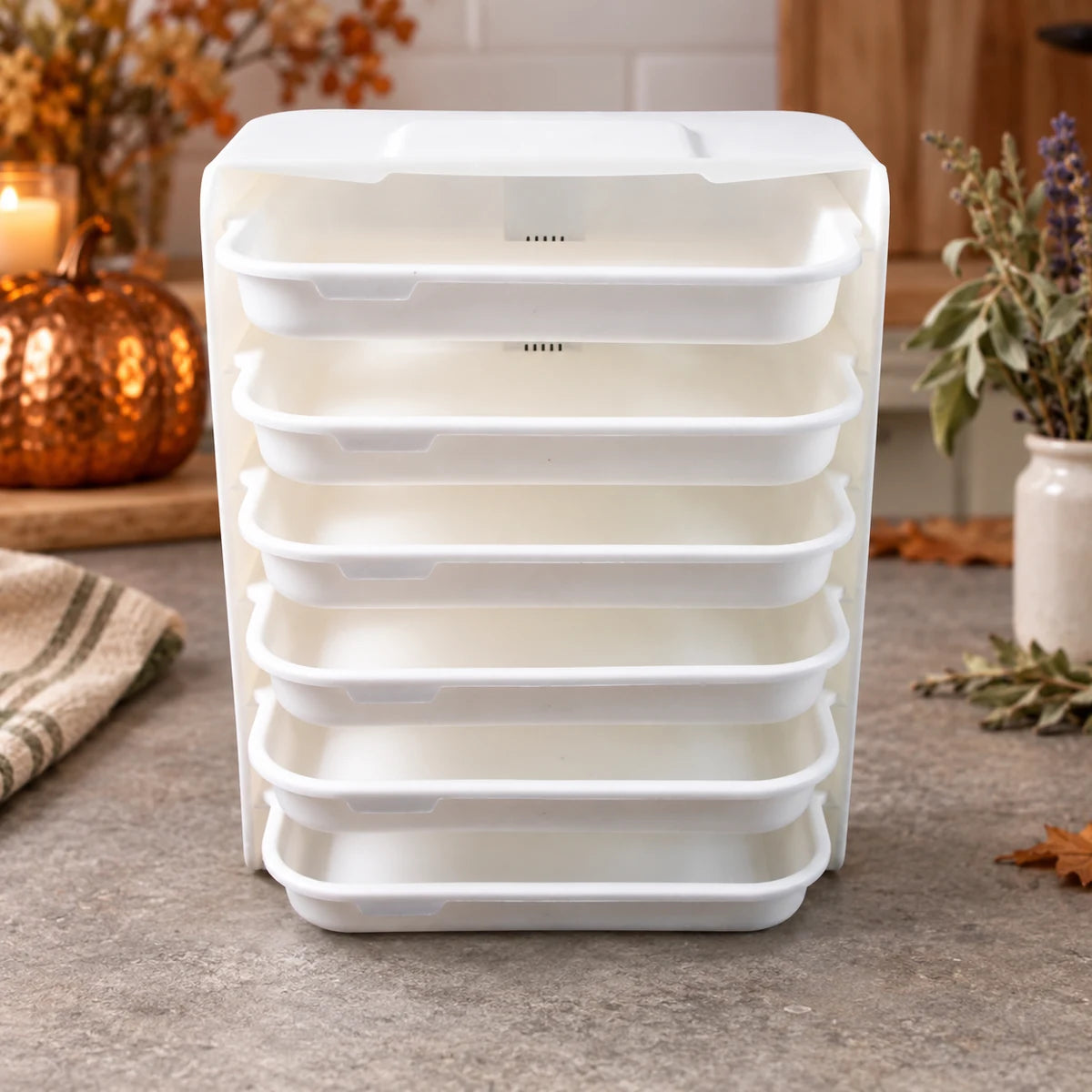 6-Tier Wall-Mounted Kitchen Storage Rack