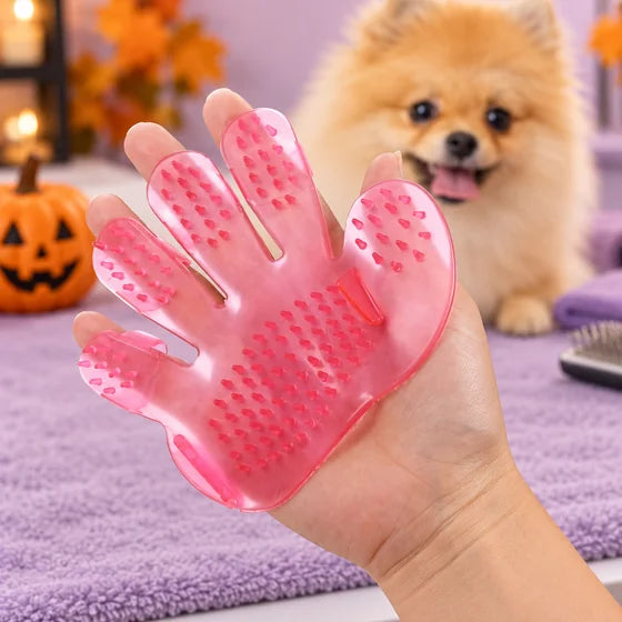 Rubber Pet Grooming & Bathing Glove
