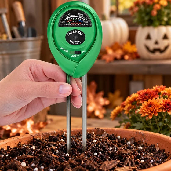 3-in-1 Soil Moisture, pH & Light Meter