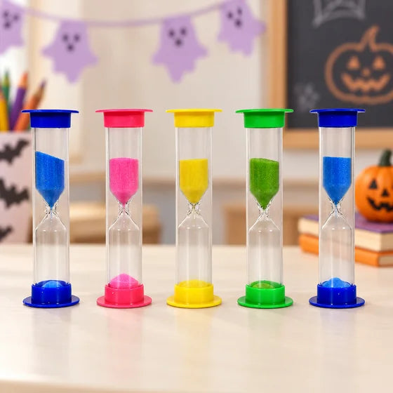 Plastic 3-Minute Sand Timers – Pack of 5