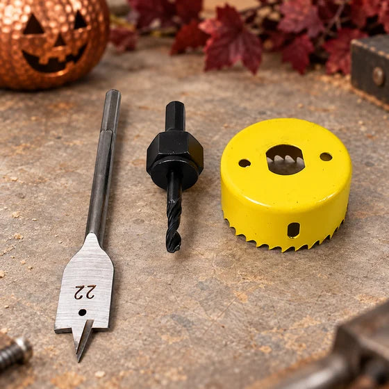 Carbon Steel Door Lock Hole Saw Kit – 22 × 150 mm