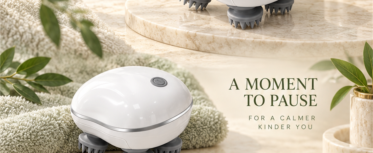 Smart Electric Scalp & Full Body Massager with 4 Heads — Everyday uses
