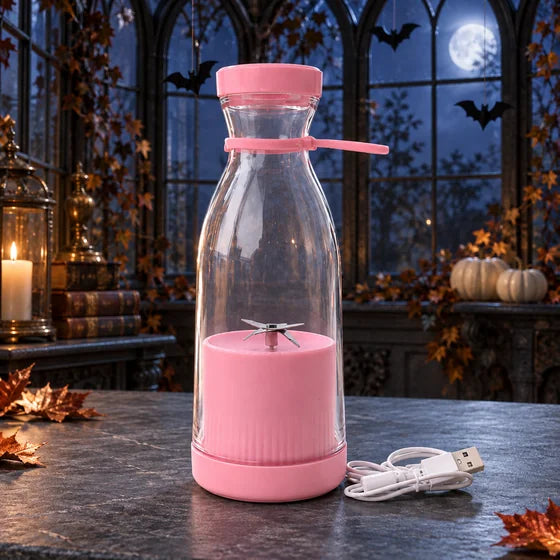 Portable USB Blender Juicer with 6 Blades – 400ml Mini Smoothie Maker