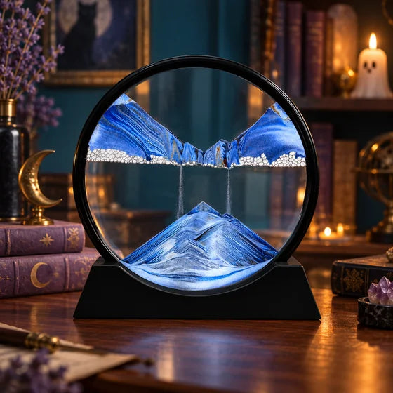 3D Moving Sand Art Frame - Deep Sea Liquid Motion Sandscape Decor