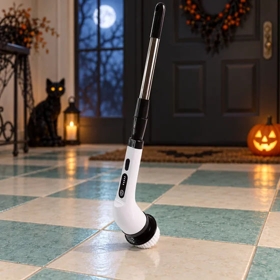 7-in-1 Electric Spin Scrubber Cleaning Brush With Extension Handle