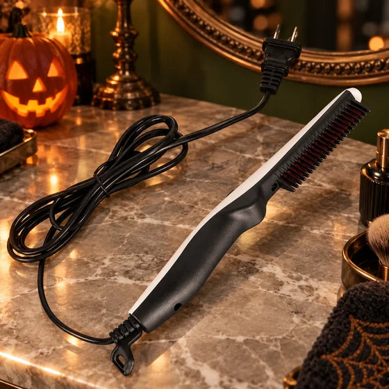 Electric Hair & Beard Straightening Comb - Portable Styling Tool