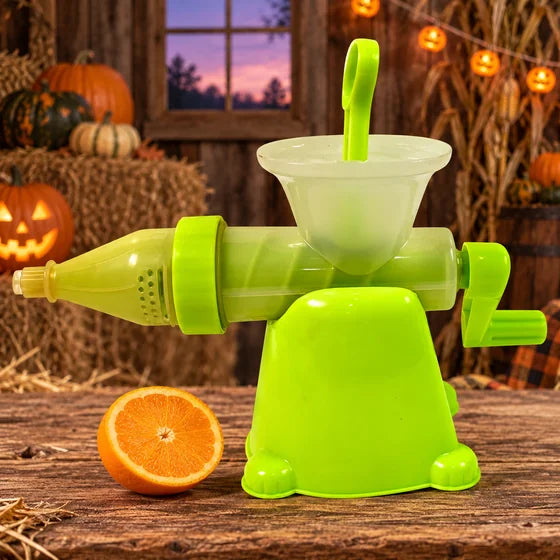 Manual Plastic Juicer for Fruits & Vegetables with Metal Handle