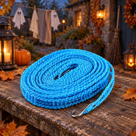 Nylon Clothes Drying Line with Hooks – 5 m