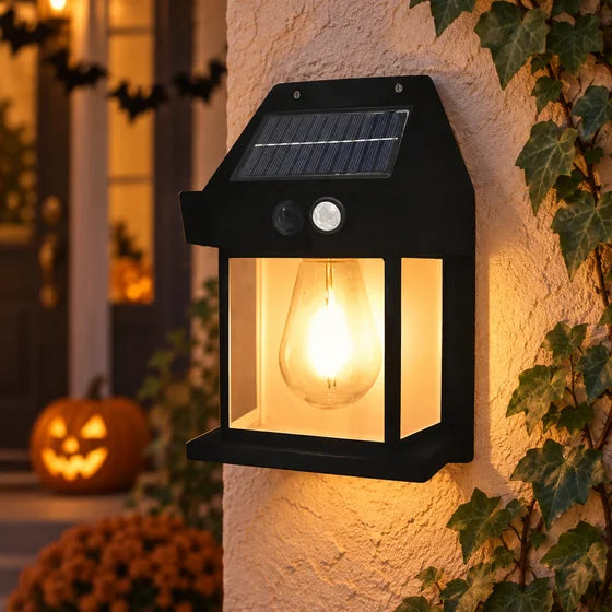 Solar Wall Lantern with Motion Sensor