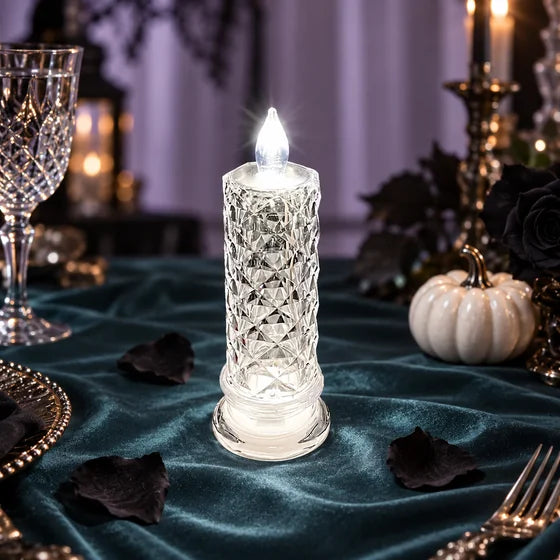 Flameless Flickering Crystal LED Candle Light