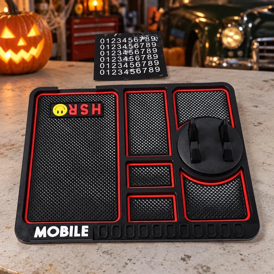 Non-Slip Car Dashboard Mat with Phone Holder